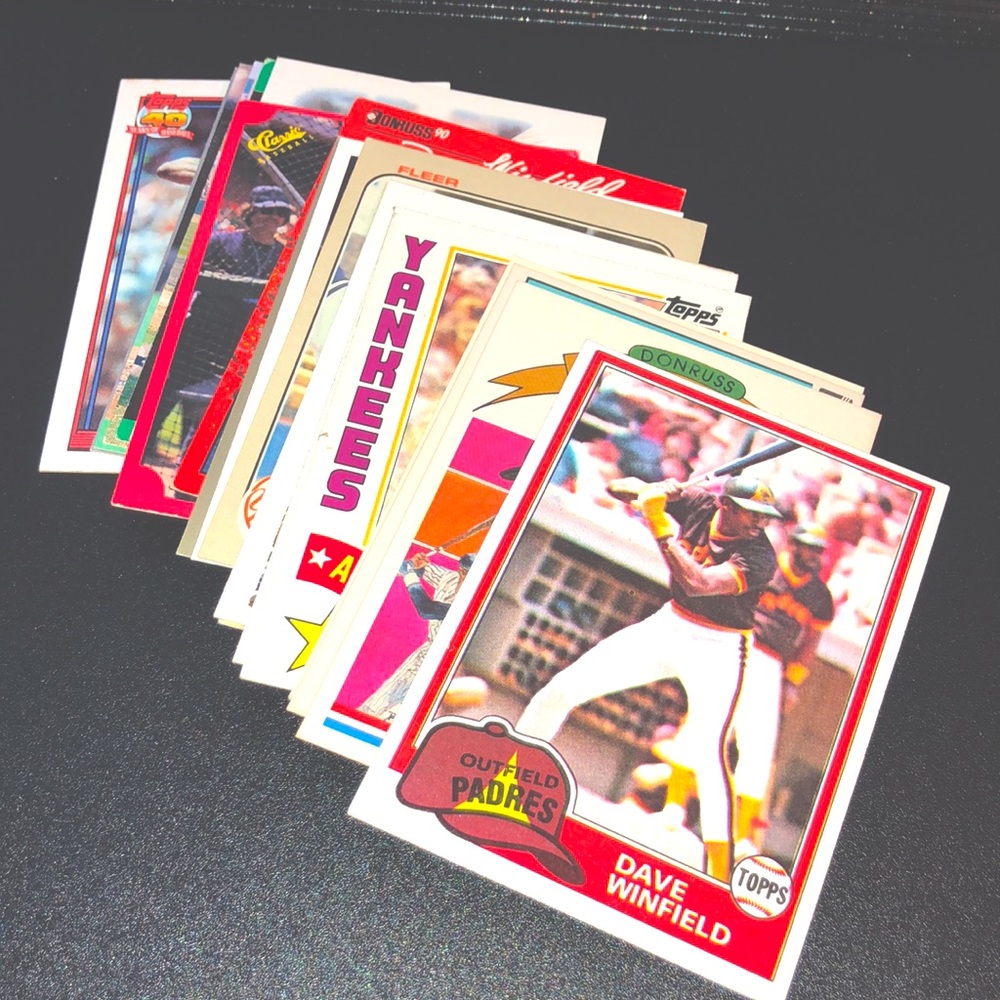 Dave Winfield Hall of Fame Baseball Card Lot - 1980s & 90s